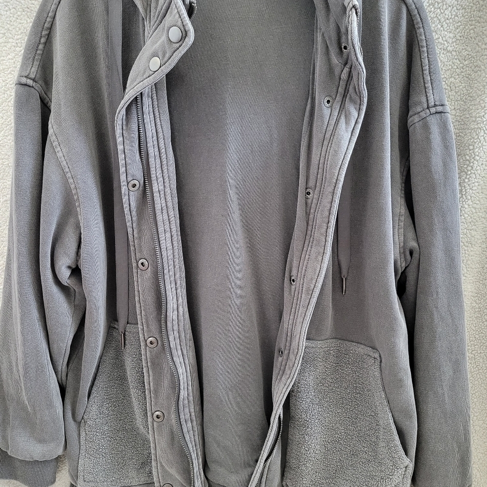 Forever 21 Women's Charcoal Gray Jacket - Picture 3 of 6